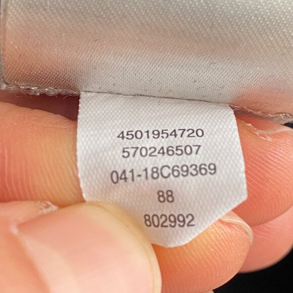 Chicos So Slimming Juliet Flocked Pants Size 2 US 12 Large Black Ankle Pull On - Picture 8 of 11